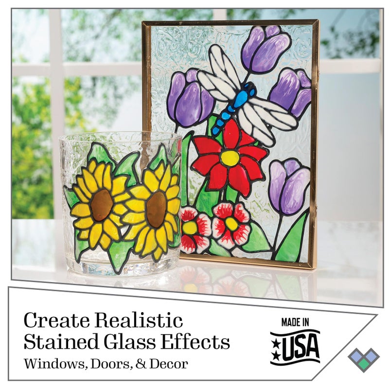 Gallery Glass Plaid Gallery Glass Window Color Beginner Set (2-Ounce), (8-Pack) - Image 3